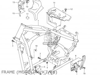 FRAME (MODEL K6/K7/K8) - VL800 BOULEVARD C50 2006 (K6) USA (E03)