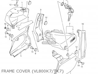 FRAME COVER (VL800K7/TK7) - VL800 BOULEVARD C50 2006 (K6) USA (E03)