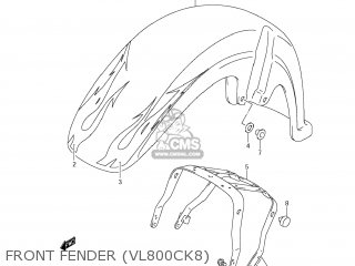 FRONT FENDER (VL800CK8) - VL800 BOULEVARD C50 2006 (K6) USA (E03)