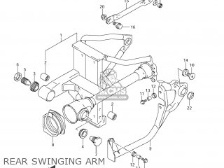 REAR SWINGING ARM - VL800 BOULEVARD C50 2006 (K6) USA (E03)