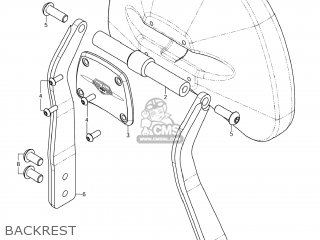BACKREST - VL800 BOULEVARD C50 2007 (K7) USA CALIFORNIA (E03 E33)