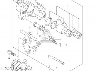 FRONT CALIPER - VL800 BOULEVARD C50 2007 (K7) USA CALIFORNIA (E03 E33)