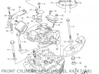 FRONT CYLINDER HEAD (MODEL K6/K7/K8) - VL800 BOULEVARD C50 2007 (K7) USA CALIFORNIA (E03 E33)