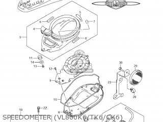 SPEEDOMETER (VL800K6/TK6/CK6) - VL800 BOULEVARD C50 2007 (K7) USA CALIFORNIA (E03 E33)