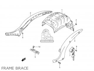 FRAME BRACE - VL800 BOULEVARD C50 2008 (K8) USA CALIFORNIA (E03 E33)