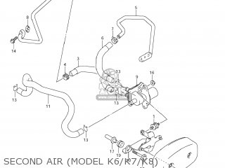 SECOND AIR (MODEL K6/K7/K8) - VL800 BOULEVARD C50 2009 (K9) USA CALIFORNIA (E03 E33)