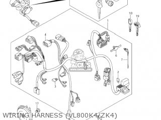 Suzuki VL800 VOLUSIA 2001 (K1) USA (E03) parts lists and schematics