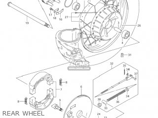 REAR WHEEL - VL800 VOLUSIA 2001 (K1) USA (E03)