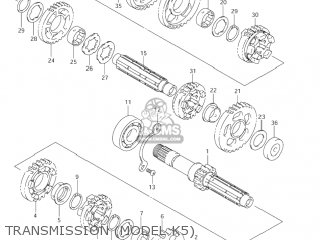 TRANSMISSION (MODEL K5) - VL800 VOLUSIA 2001 (K1) USA (E03)