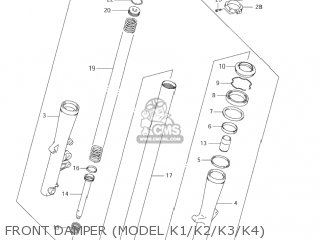 FRONT DAMPER (MODEL K1/K2/K3/K4) - VL800 VOLUSIA 2002 (K2) USA (E03)