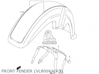 FRONT FENDER (VL800K4/K5) - VL800 VOLUSIA 2002 (K2) USA (E03)