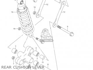 REAR CUSHION LEVER - VL800 VOLUSIA 2002 (K2) USA (E03)