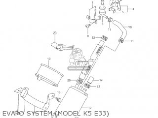 EVAPO SYSTEM (MODEL K5 E33) - VL800 VOLUSIA 2003 (K3) USA (E03)