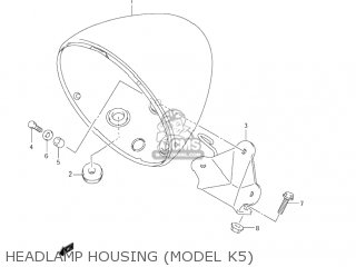HEADLAMP HOUSING (MODEL K5) - VL800 VOLUSIA 2003 (K3) USA (E03)