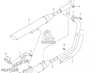 MUFFLER - VL800 VOLUSIA 2003 (K3) USA (E03)