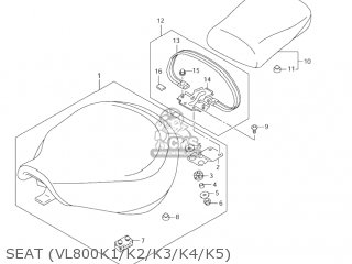 SEAT (VL800K1/K2/K3/K4/K5) - VL800 VOLUSIA 2003 (K3) USA (E03)