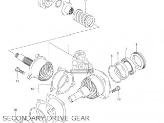 SECONDARY DRIVE GEAR - VL800 VOLUSIA 2003 (K3) USA (E03)