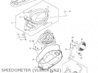 SPEEDOMETER (VL800K1/K2) - VL800 VOLUSIA 2003 (K3) USA (E03)