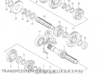 TRANSMISSION (MODEL K1/K2/K3/K4) - VL800 VOLUSIA 2003 (K3) USA (E03)