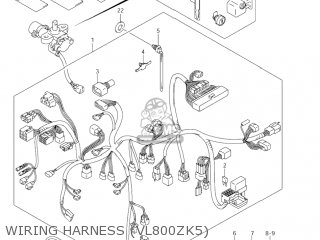 WIRING HARNESS (VL800ZK5) - VL800 VOLUSIA 2003 (K3) USA (E03)
