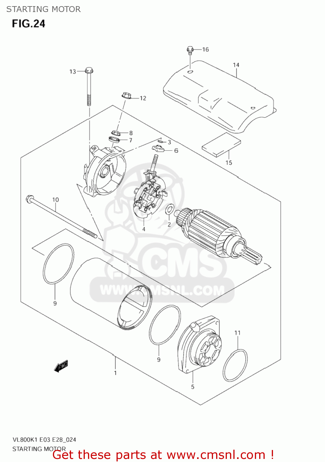 STARTING MOTOR VL800 VOLUSIA 2004 (K4) USA (E03)