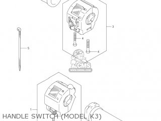 HANDLE SWITCH (MODEL K3) - VL800 VOLUSIA 2004 (K4) USA (E03)