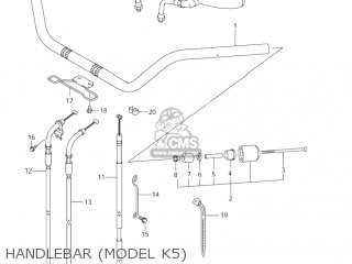 HANDLEBAR (MODEL K5) - VL800 VOLUSIA 2004 (K4) USA (E03)