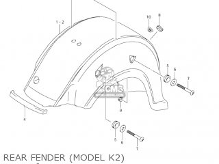 REAR FENDER (MODEL K2) - VL800 VOLUSIA 2004 (K4) USA (E03)