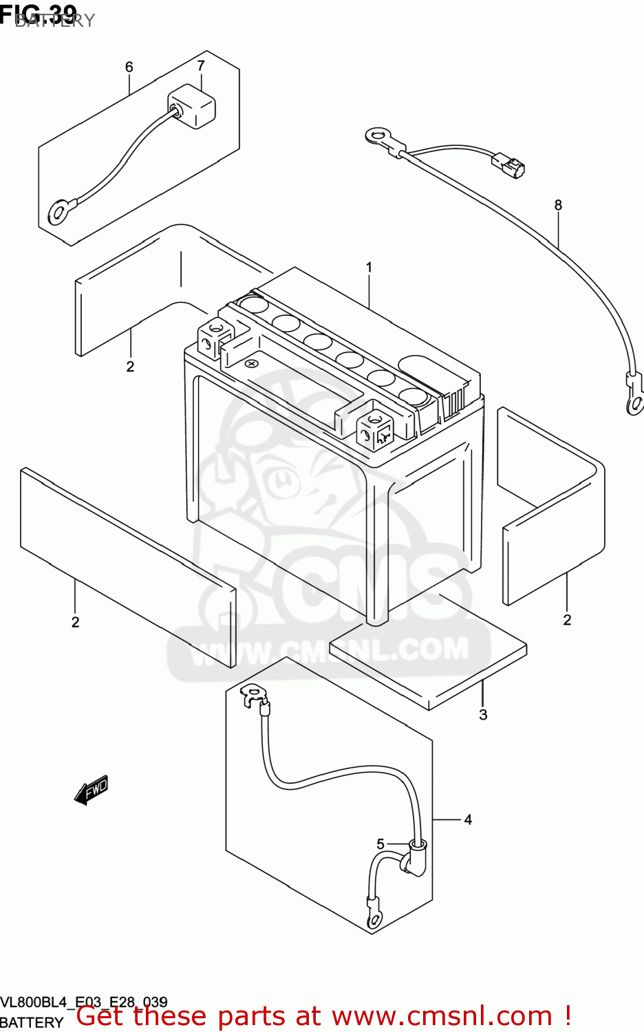 BATTERY VL800B VOLUSIA 2014 (L4) USA (E03)