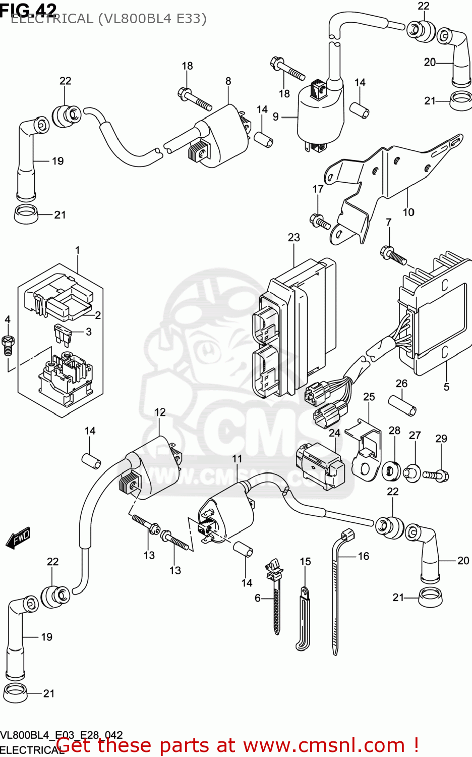 ELECTRICAL (VL800BL4 E33) VL800B VOLUSIA 2014 (L4) USA (E03)