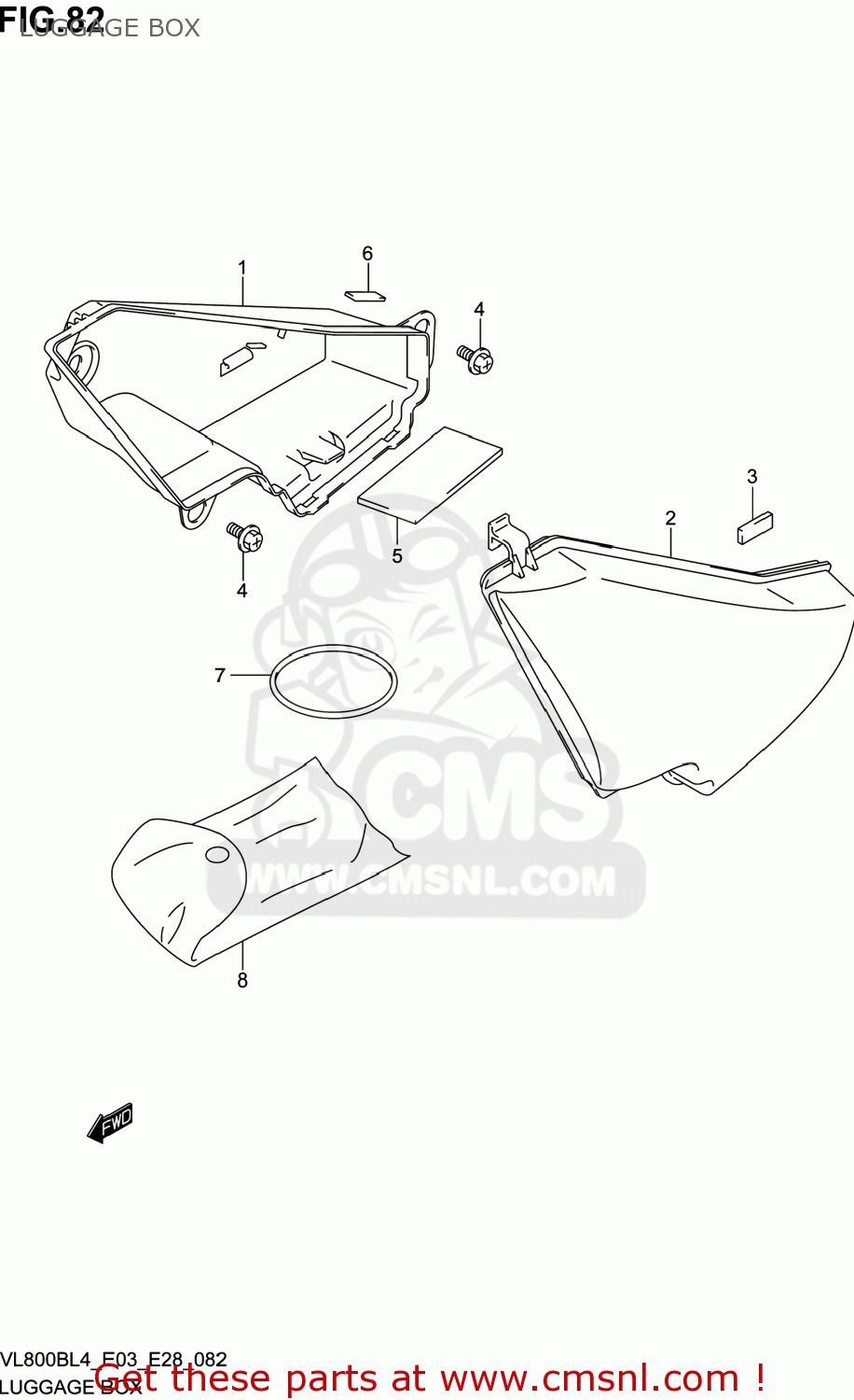 LUGGAGE BOX VL800B VOLUSIA 2014 (L4) USA (E03)