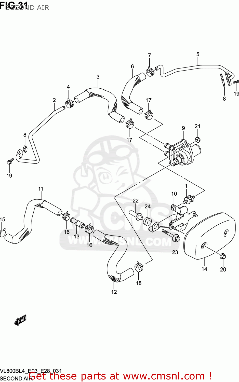 SECOND AIR VL800B VOLUSIA 2014 (L4) USA (E03)