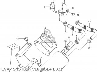 EVAP SYSTEM (VL800BL4 E33) - VL800B VOLUSIA 2014 (L4) USA (E03)