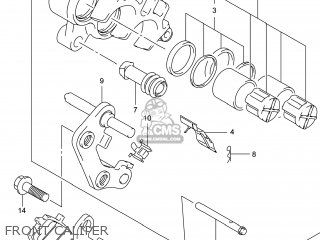 FRONT CALIPER - VL800B VOLUSIA 2014 (L4) USA (E03)