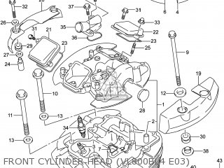 FRONT CYLINDER HEAD (VL800BL4 E03) - VL800B VOLUSIA 2014 (L4) USA (E03)