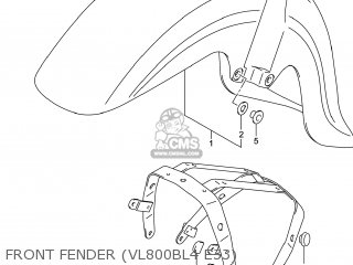 FRONT FENDER (VL800BL4 E33) - VL800B VOLUSIA 2014 (L4) USA (E03)