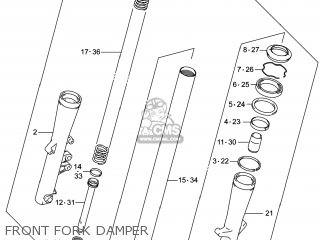 FRONT FORK DAMPER - VL800B VOLUSIA 2014 (L4) USA (E03)