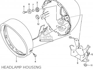HEADLAMP HOUSING - VL800B VOLUSIA 2014 (L4) USA (E03)
