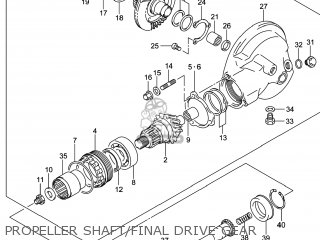 PROPELLER SHAFT/FINAL DRIVE GEAR - VL800B VOLUSIA 2014 (L4) USA (E03)