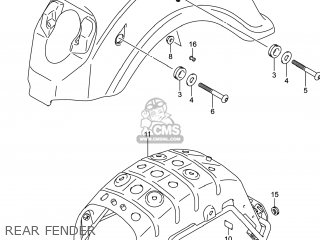 REAR FENDER - VL800B VOLUSIA 2014 (L4) USA (E03)