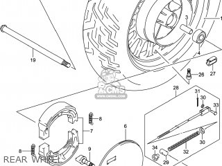 REAR WHEEL - VL800B VOLUSIA 2014 (L4) USA (E03)