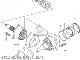 SECONDARY DRIVE GEAR - VL800B VOLUSIA 2014 (L4) USA (E03)