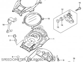 SPEEDOMETER (VL800BL4 E33) - VL800B VOLUSIA 2014 (L4) USA (E03)