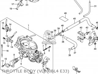THROTTLE BODY (VL800BL4 E33) - VL800B VOLUSIA 2014 (L4) USA (E03)