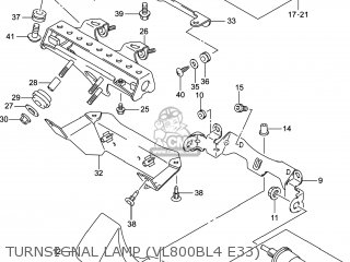 TURNSIGNAL LAMP (VL800BL4 E33) - VL800B VOLUSIA 2014 (L4) USA (E03)