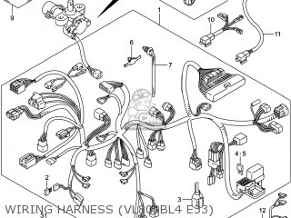 WIRING HARNESS (VL800BL4 E33) - VL800B VOLUSIA 2014 (L4) USA (E03)