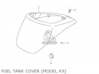 FUEL TANK COVER (MODEL K9) - VL800C BOULEVARD C50 2006 (K6) USA CALIFORNIA (E03 E33)