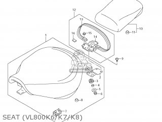 SEAT (VL800K6/K7/K8) - VL800C BOULEVARD C50 2006 (K6) USA CALIFORNIA (E03 E33)
