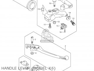 HANDLE LEVER (MODEL K6) - VL800C BOULEVARD C50 2008 (K8) USA CALIFORNIA (E03 E33)