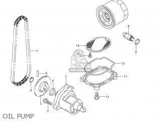 OIL PUMP - VL800C BOULEVARD C50 2008 (K8) USA CALIFORNIA (E03 E33)
